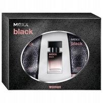 Rinkinys moterims Mexx Black, 15 ml EDT, dušo gelis, kūno losjonas 50 ml