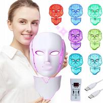 LED veido kaukė, 7 spalvos, namų priežiūrai