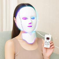 LED veido ir kaklo kaukė, 7 spalvos, odos atjauninimas
