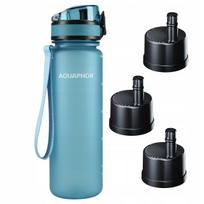 Vandens filtras buteliukas 0,5L Aquaphor City Blue su 3 filtrais