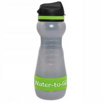 Vandens butelis su filtru Water-to-Go, cukranendrių plastikas, 550 ml, žalias, 2024