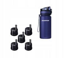 Vandens filtruojantis butelis Aquaphor City 0,35 l su 5 filtrais, tamsiai mėlynas