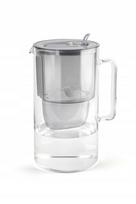 Stiklinis ąsotis Aquaphor Glass 2,5 l su Maxfor+ H kasete, pilkas