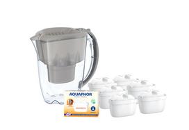 Vandens filtras Aquaphor Amethyst 2,8 l, pilkas, su 7 Maxfor+ H kasetėmis