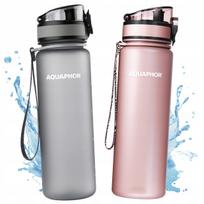 Gertuvė su filtru Aquaphor City 0,5L, pilka ir rožinė, 2 vnt.