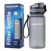 Butelis su vandens filtru Aquaphor City, pilkas, 350 ml