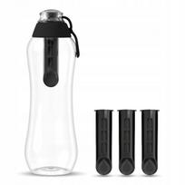 Vandens butelis su filtru Dafi 0,5 l SOFT juodas, su 4 filtrais