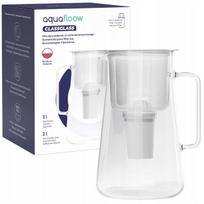 Vandens filtras ąsotis AquaFloow ClassGlass 3 l baltas su Class filtru