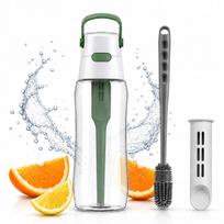 Vandens filtruojantis butelis Dafi Solid 0,5 l sage/žalias su silikoniniu šepečiu