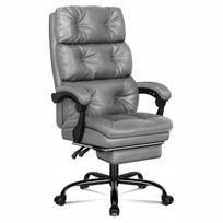 Ergonominė biuro kėdė, reguliuojamas aukštis, 90°–150° atlošas, pilka