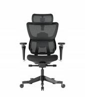 Ergonominė biuro kėdė C7 Max su reguliuojama minkšta sėdyne, juoda