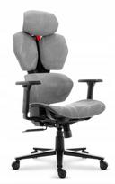 Ergonominė biuro kėdė Hell's Chair HC-1010, pilka, su audiniu, pasukama
