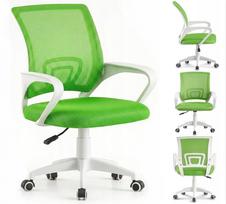 Biuro kėdė NFX007, žalia, ergonomiška, jaunimui, su ratukais