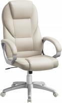 Biuro kėdė reguliuojama ergonomiška beige SONGMICS