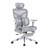 Biuro kėdė Spacetronik, pilka, reguliuojama, ergonomiška, su tinkliniu atlošu