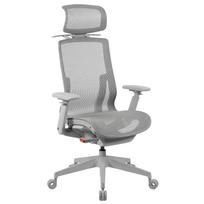 Biuro kėdė Spacetronik ERGONOMIC, pilka, su galvos atrama, 135 kg, pasukama
