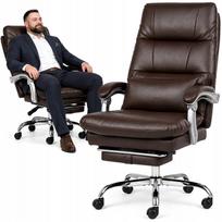 Biuro odinė pasukama kėdė, ruda, XL PREMIUM, 140 kg