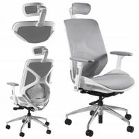 Biuro kėdė HERO balta, ergonomiška, su tinkleliu