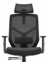 Ergonominė biuro kėdė Hell's Chair HC-1052, juoda, audinys