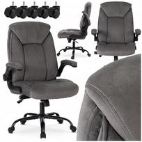 Biuro kėdė COMFORT, ergonomiška, pilka, su pasukama funkcija