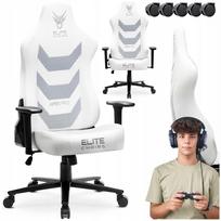 Žaidimų kėdė DRAGON APEX, balta, ergonomiška