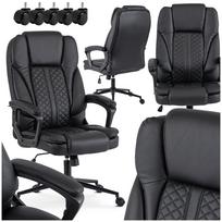 Biuro kėdė PHONIX, juoda, ergonomiška, pasukama