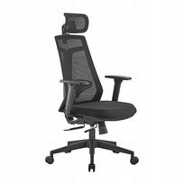 Biuro ergonomiška pasukama kėdė Spacetronik su galvos atrama, juoda, 150 kg
