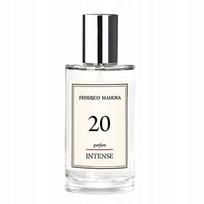 Moteriški kvepalai FM 20 Intense 20% 50ml, medienos, vandens, pačiulių, jazminų natos