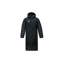 Adidas Futbolo Treniruočių Šilta Ilga Gobtuvu Pūkinė Striukė Vyriška Viršutinė Apranga Juoda BQ6590 S black