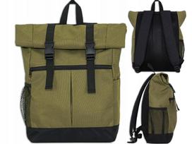 Kuprinė 24L RPET Roll Top, tinka nešiojamajam kompiuteriui, A4, mokyklai, miestui, sportui, žygiams