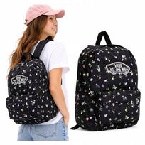 Kuprinė VANS Old Skool Classic, juoda su gėlėmis