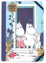 A5 užrašų knygelė su gumyte MOOMINS Mom, Dad and Little My