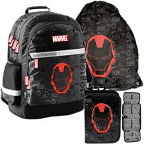 Mokyklinė kuprinė berniukui Marvel Avengers Ironman rinkinys