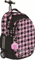 Kuprinė su ratukais 4 skyrių TB1 Pink Checkered