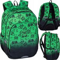 Mokyklinė kuprinė Prime Pro Game Over gradient green Coolpack berniukui