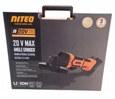 Kampinis šlifuoklis NITEO TOOLS 20V MAX belaidis