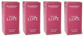 Tualetinis vanduo Suddenly Cherry Love moterims, 50 ml, 4 vnt.