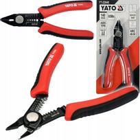 Šoninės replės YATO, izoliacijos nuėmėjas, kabelių kirpimo įrankis 0.8-2.6mm²
