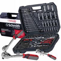 Galvučių rinkinys SCHMITH 1/2" 1/4" 3/8" 215 vnt TORX flat caps
