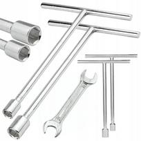 Raktų rinkinys 13 mm, 10 mm, su papildomu plokščiu raktu 12–13 mm, juodas