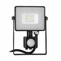 LED lauko prožektorius V-TAC 10W su judesio jutikliu, Cut-OFF funkcija, juodas, 4000K, 800 lm