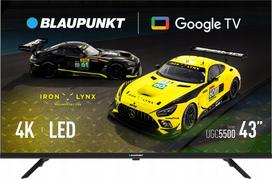 Televizorius BLAUPUNKT 43UGB5500S 43" DLED 4K UHD Google Smart TV Bluetooth DVB-T2