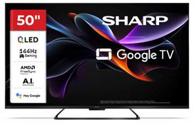 Televizorius 50" SHARP 144Hz 50HR7265E QLED 4K UHD Google TV Dolby Digital