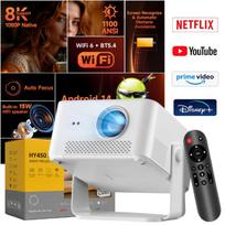 Nešiojamas 4K HD LED projektorius su Android, WiFi