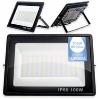 LED halogeninis prožektorius 100W 9000lm, atsparus vandeniui