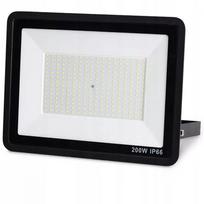 LED halogeninis prožektorius 200W, 4500K, grūdintas stiklas, plonas laikiklis