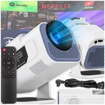 Nešiojamas Full HD Android TV projektorius su WiFi ir garsiakalbiu