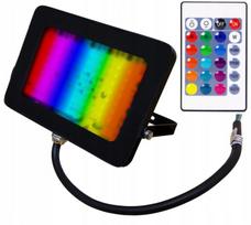 Lauko LED prožektorius RGB RGBW 20W IP65 su pulteliu