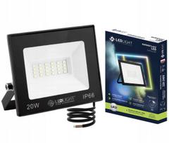 LED halogeninis prožektorius 20W IP66 1600 lm šaltai balta lauko