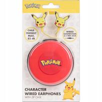 In-ear ausinės su dėklu Pokemon Pikachu